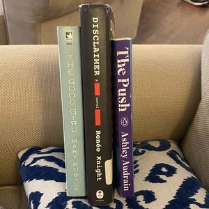 Thriller/ mystery Books- the push, disclaimer, the good girl